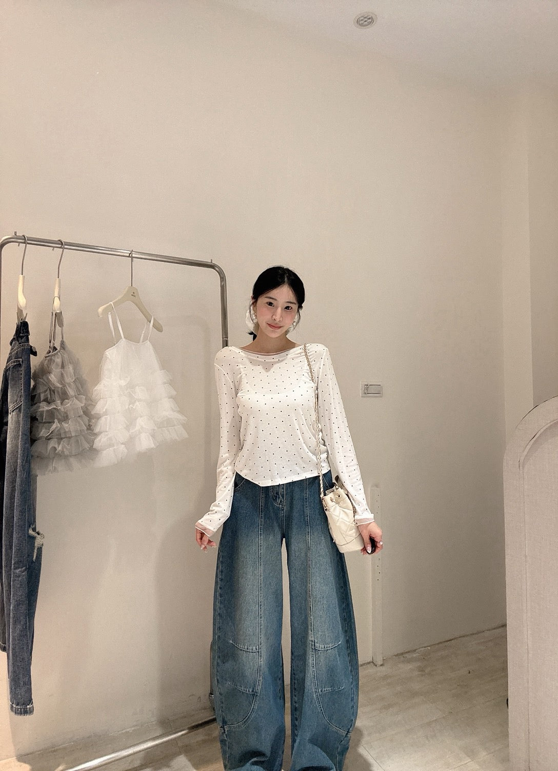 設計款網紗拼接防曬衫
