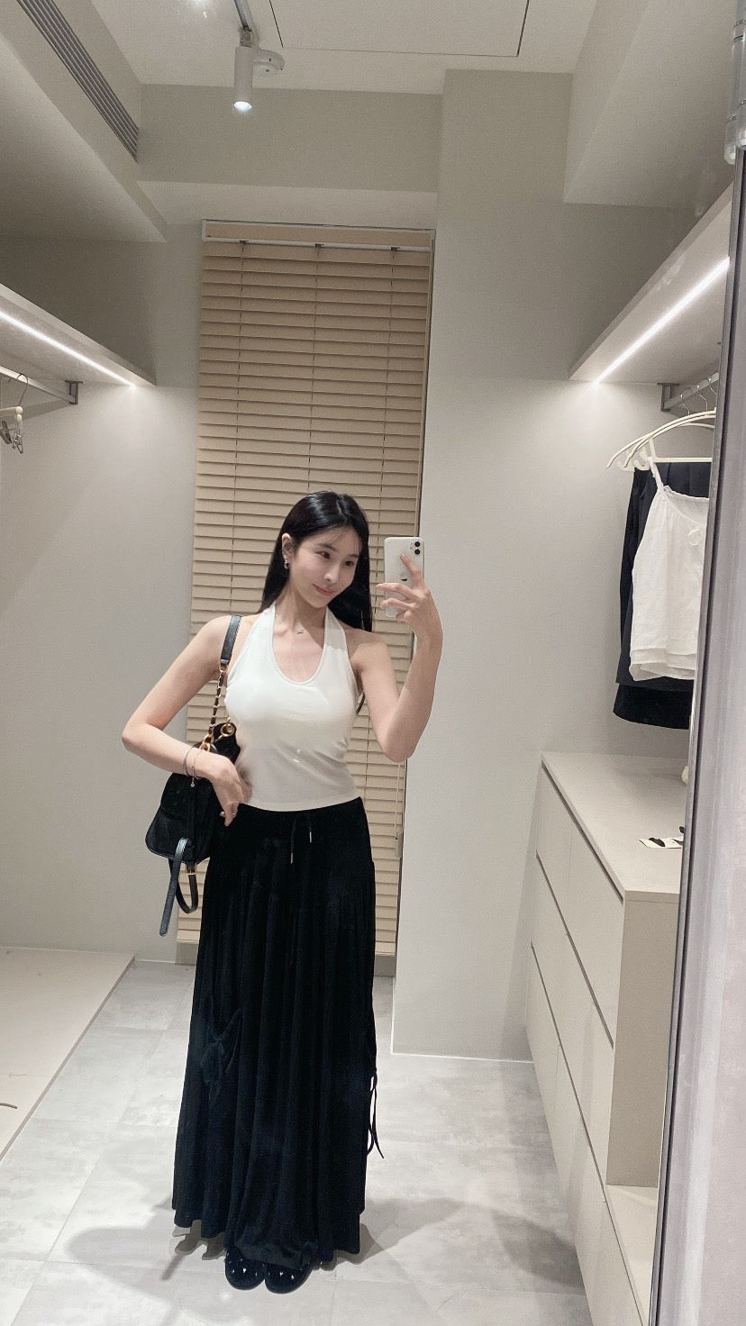 涼感口袋顯瘦長裙