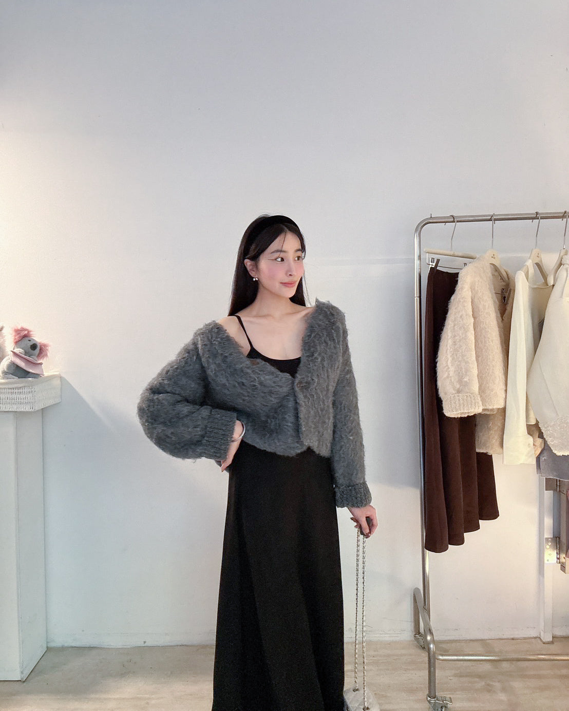 完美版型麂皮長裙