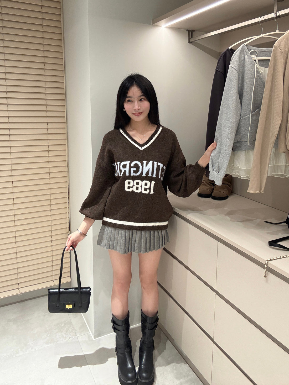 學院風針織衫