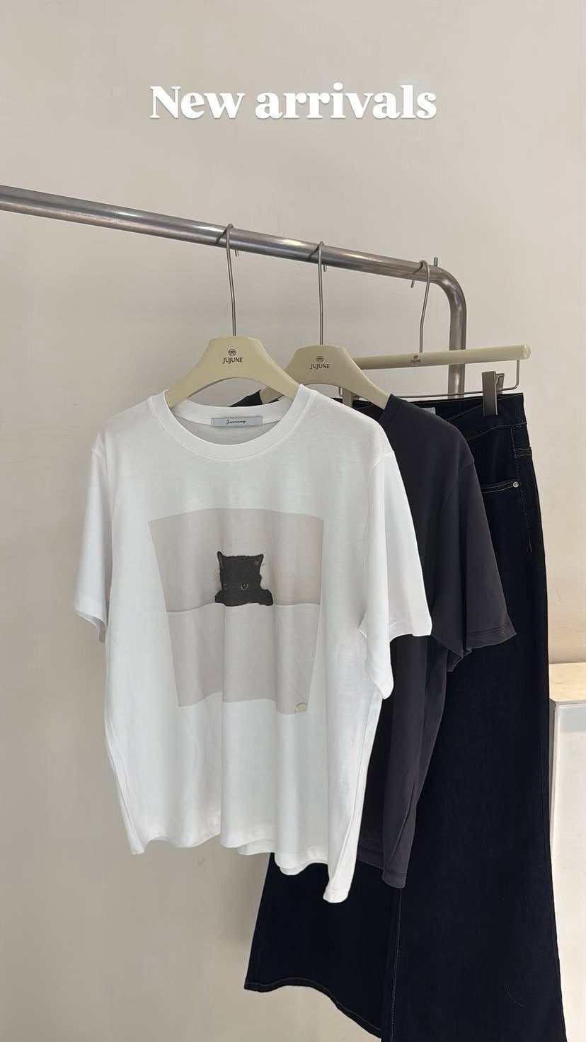 小黑貓涼感tee