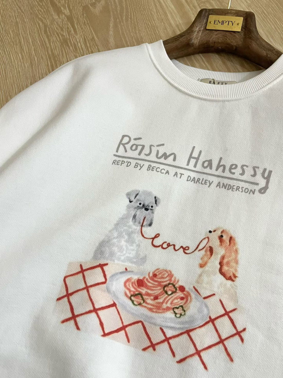 手繪狗狗刷絨衛衣