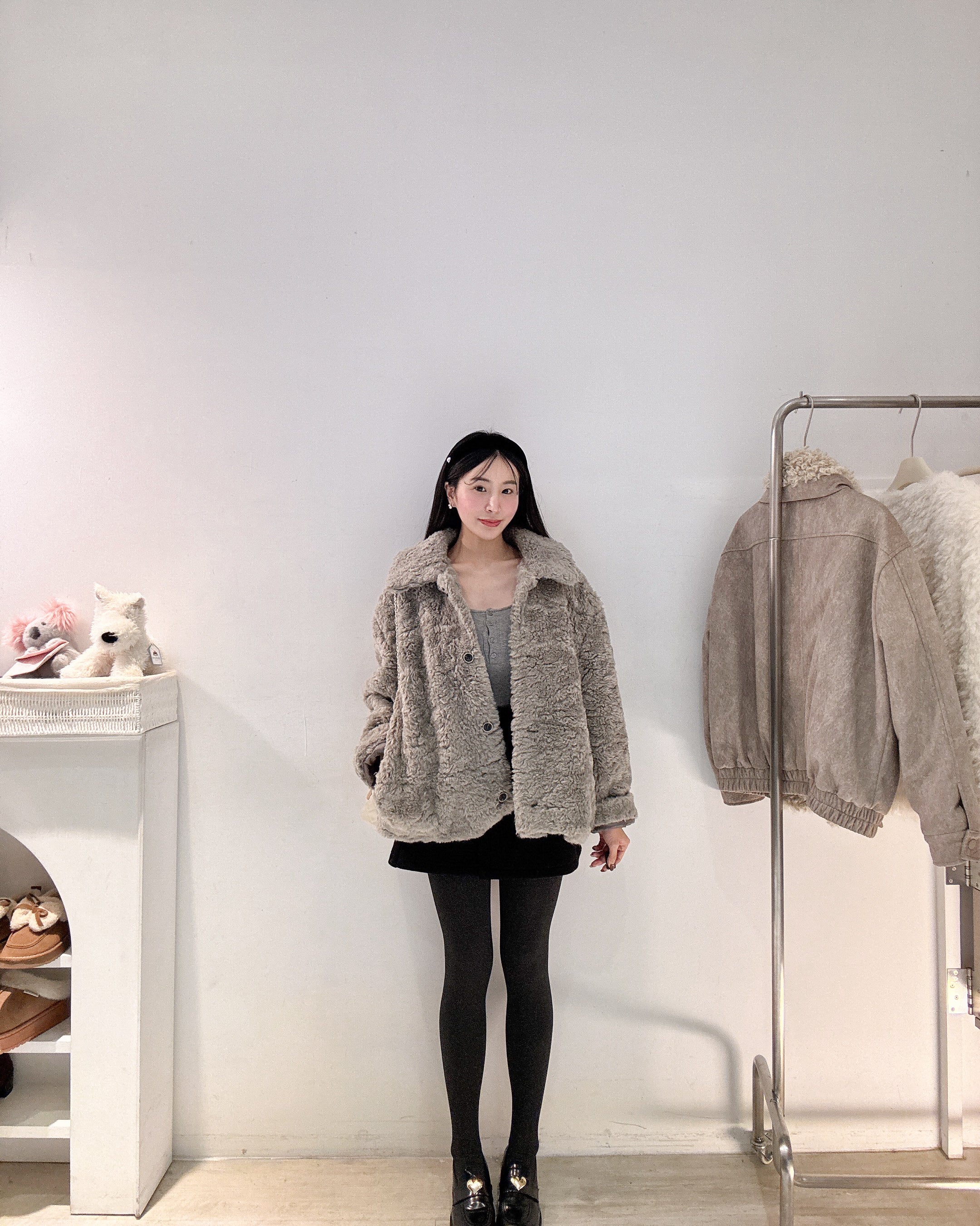 輕奢感羊絨外套