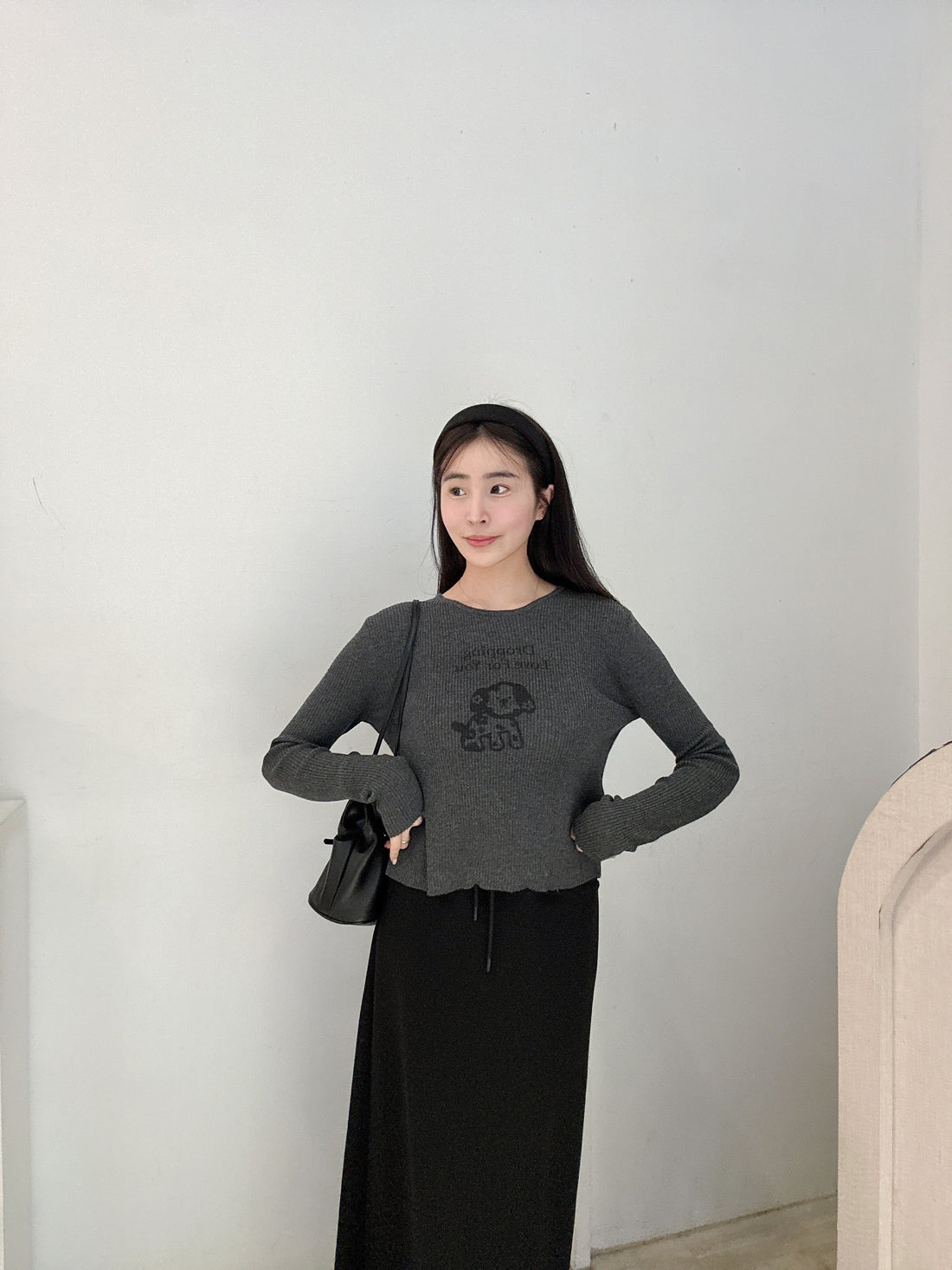 手繪小狗針織衫