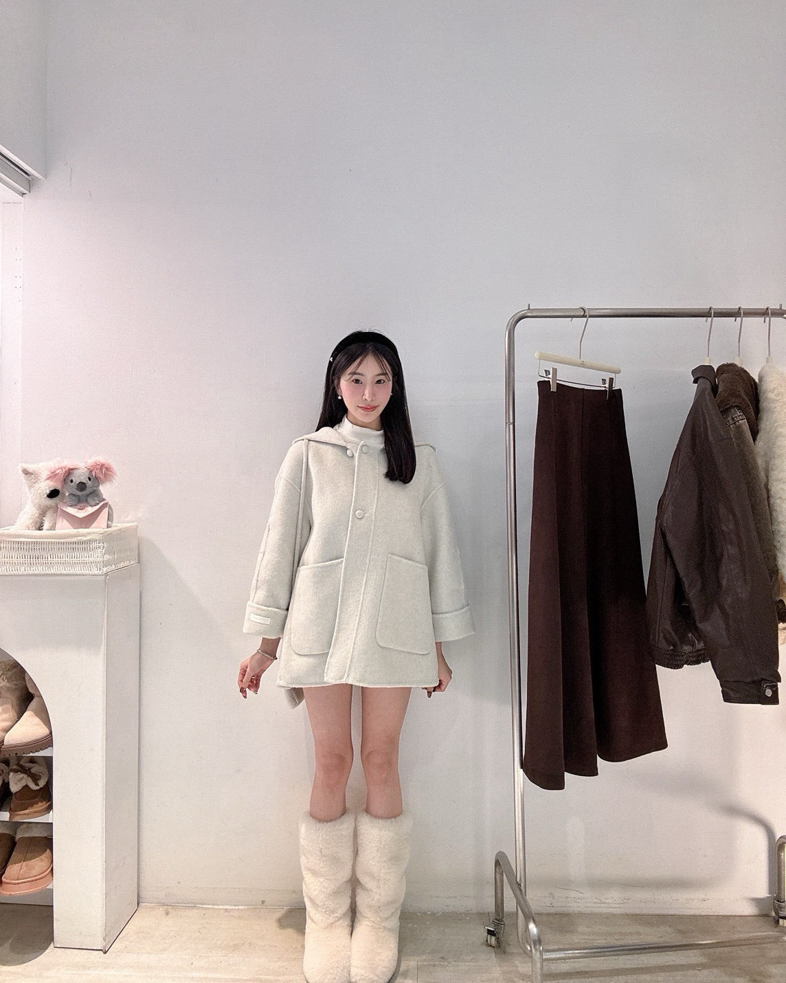 中長版羊毛手工大衣