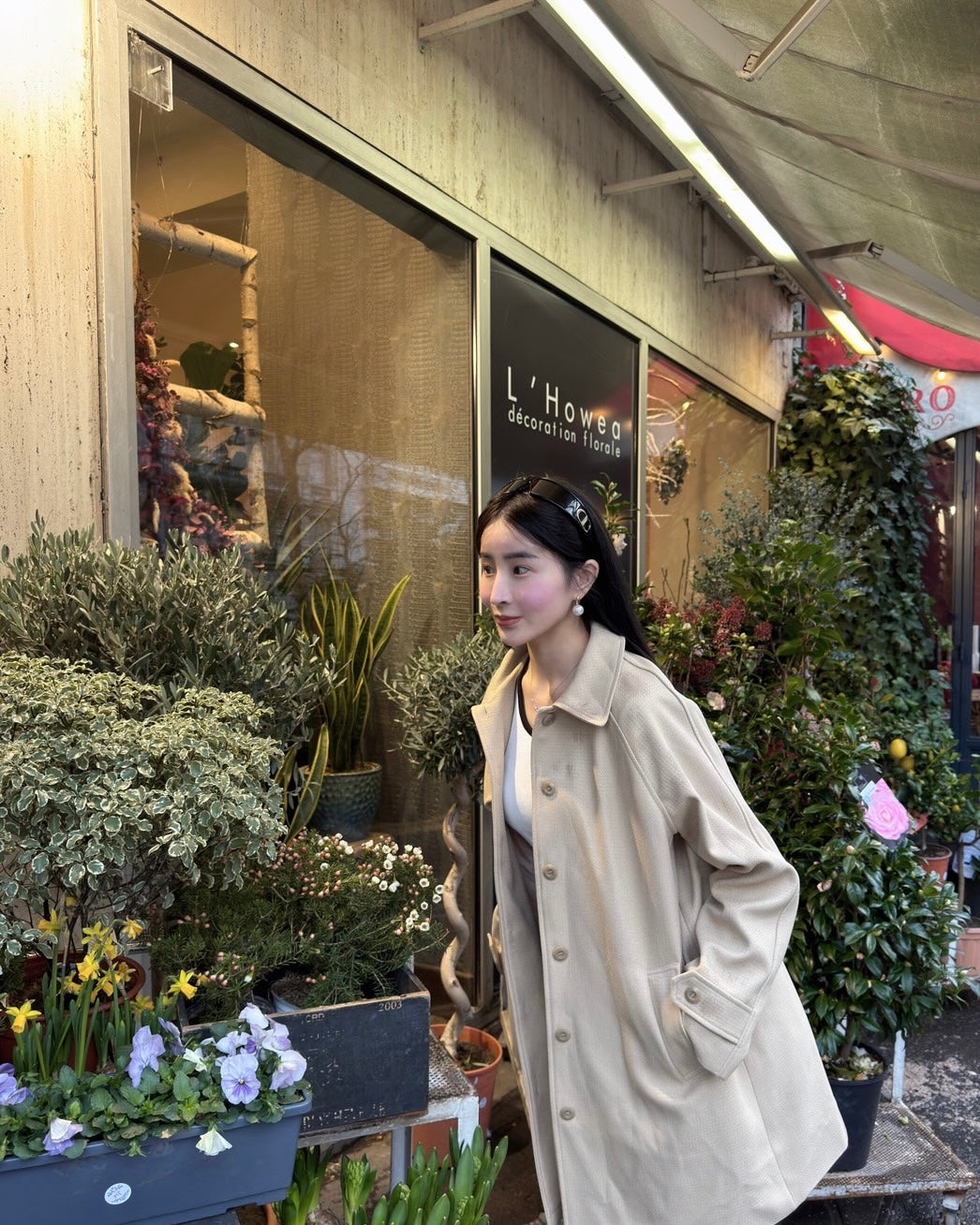 小香織紋風衣外套