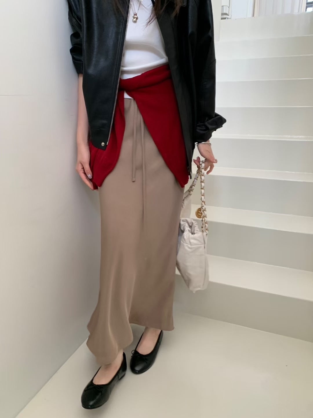 P07.仙女緞面長裙