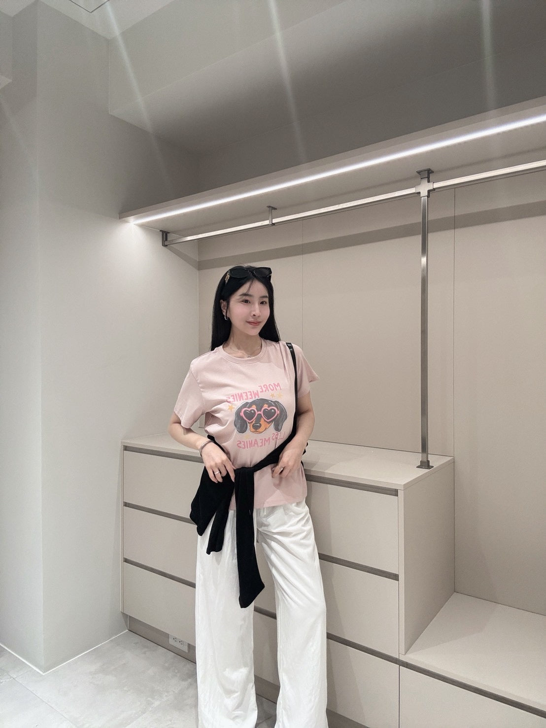 墨鏡狗狗彈力涼感上衣