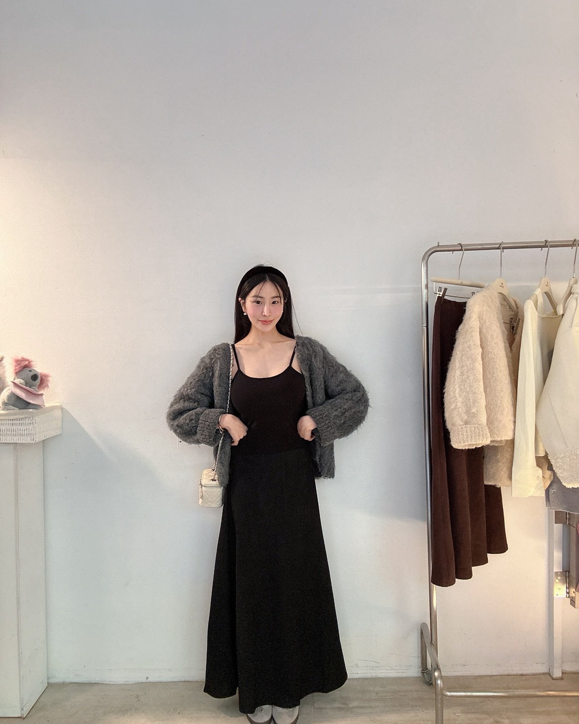 完美版型麂皮長裙