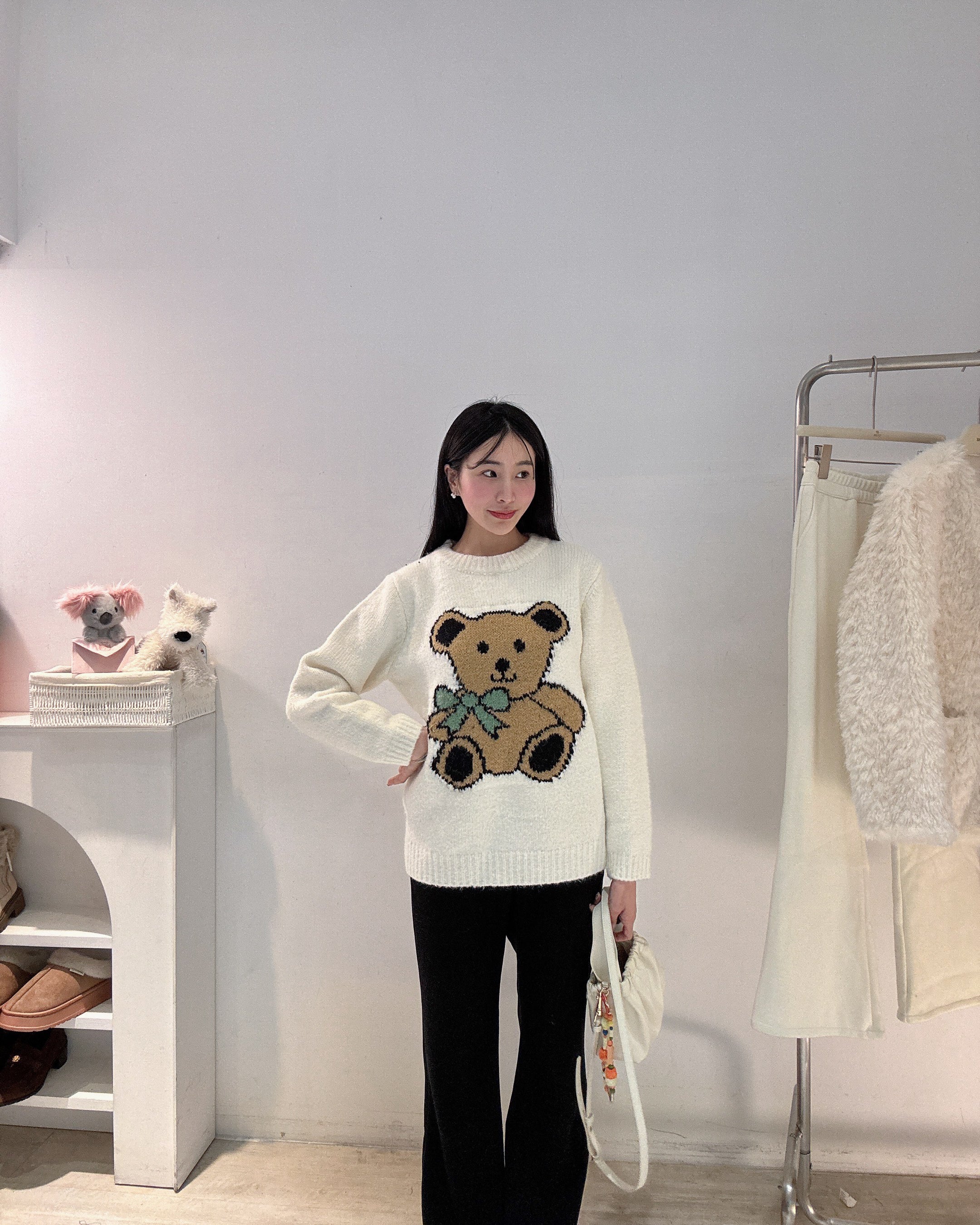 可愛泰迪熊毛衣