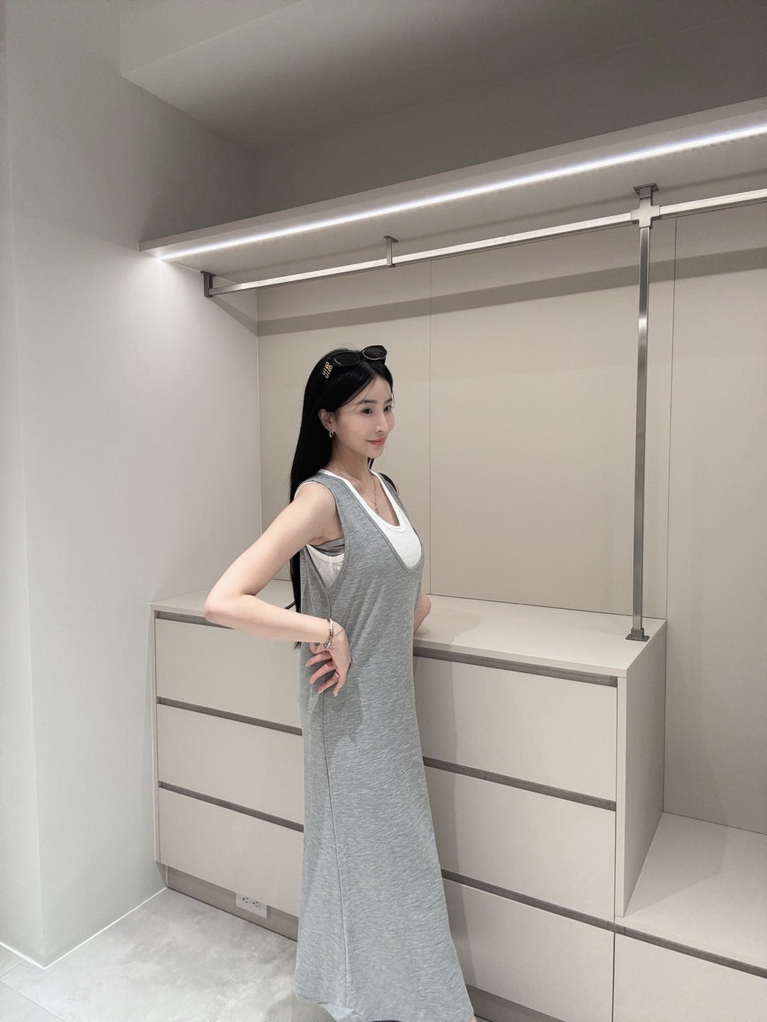 兩件式涼感簡約洋裝