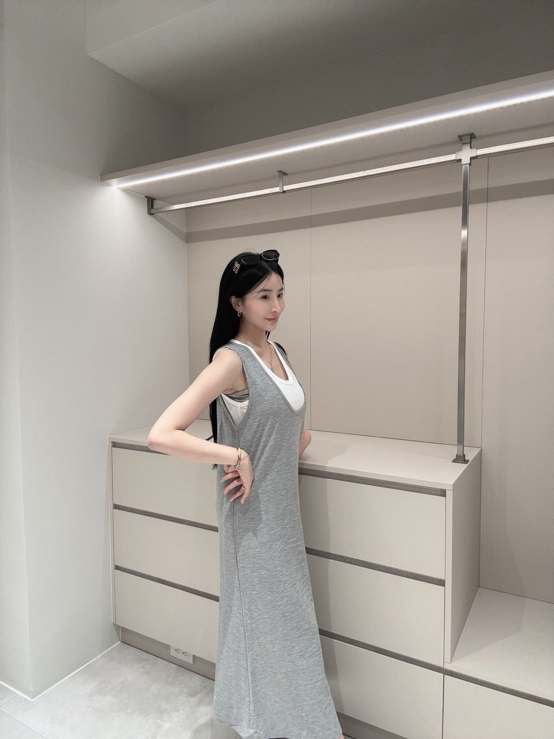 兩件式涼感簡約洋裝