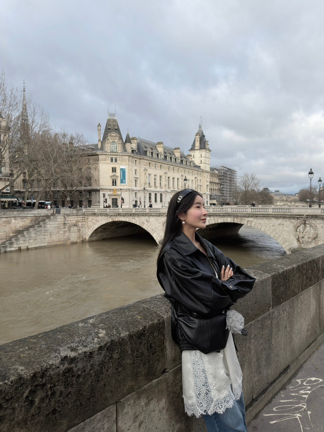 高訂款皮質夾克