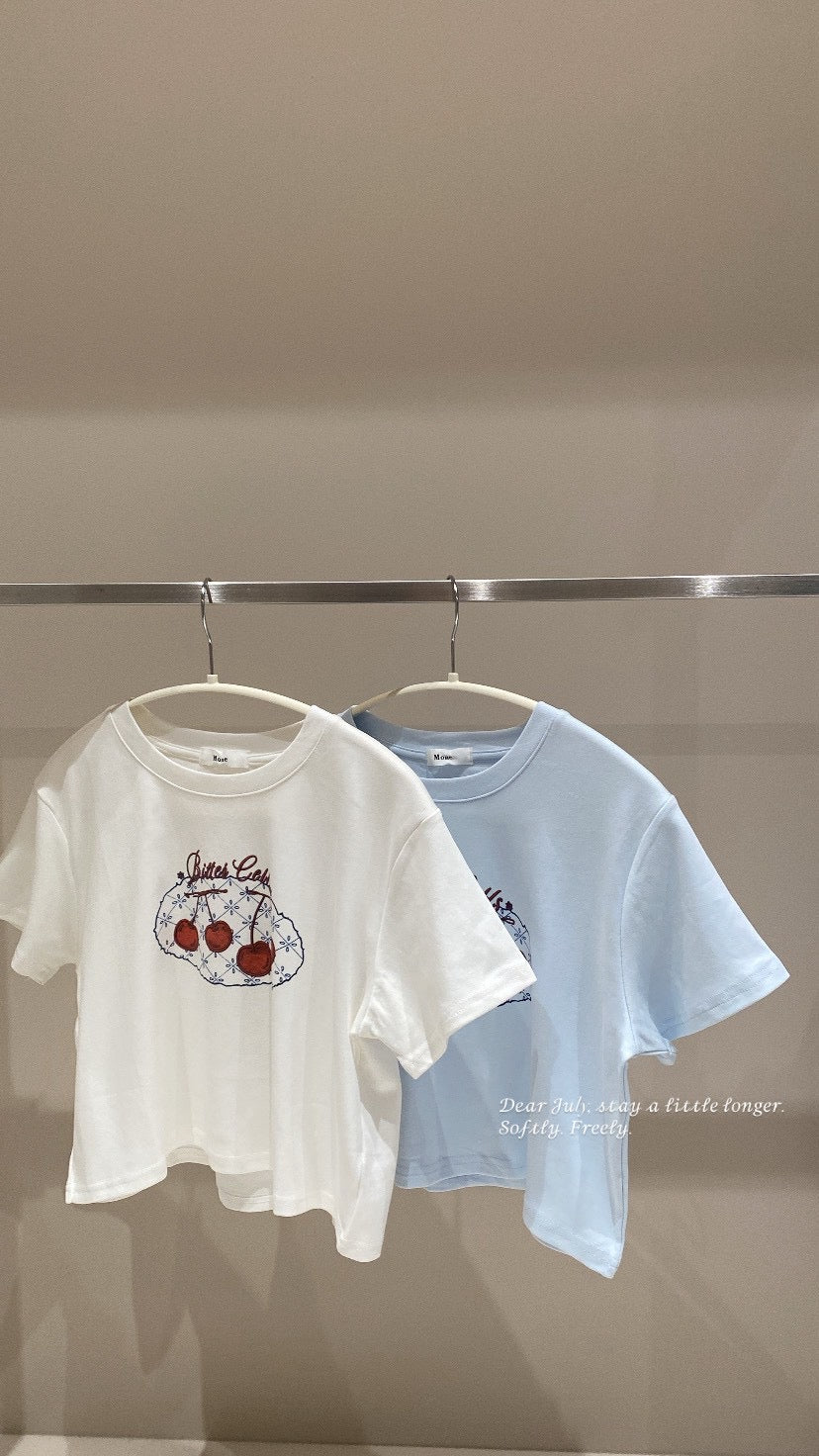 🍒小櫻桃彈力涼感短版上衣