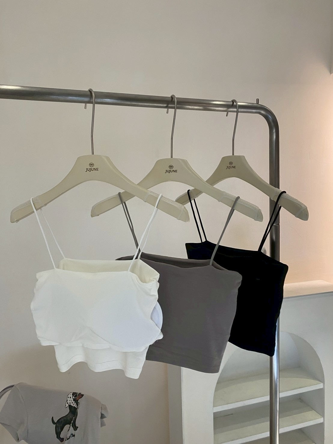 超細肩帶涼感bra top