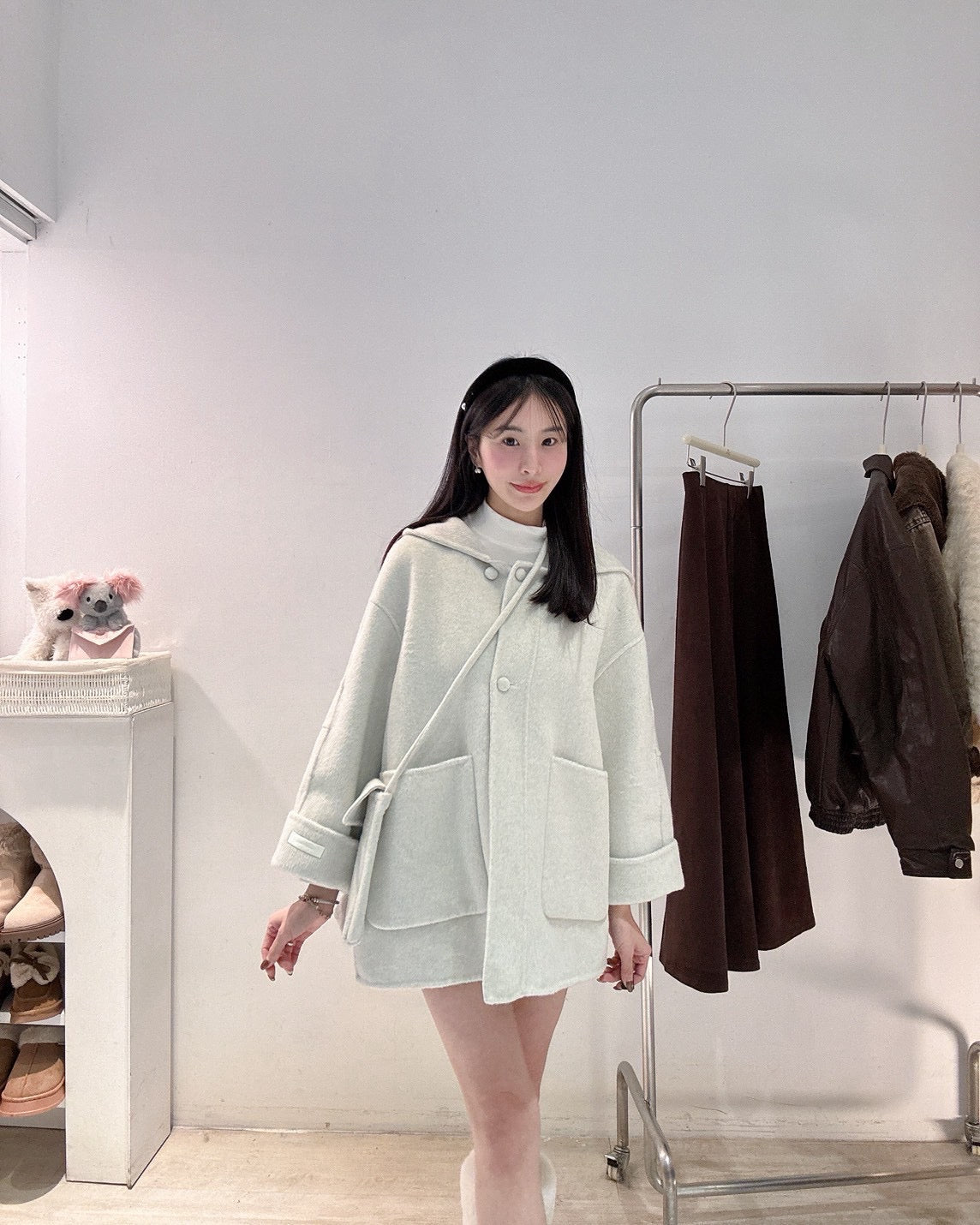 中長版羊毛手工大衣