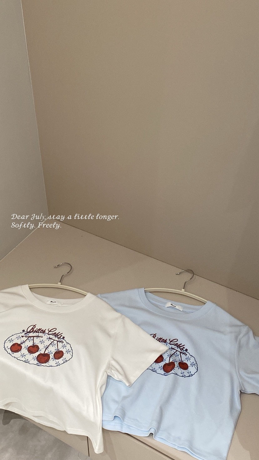 🍒小櫻桃彈力涼感短版上衣