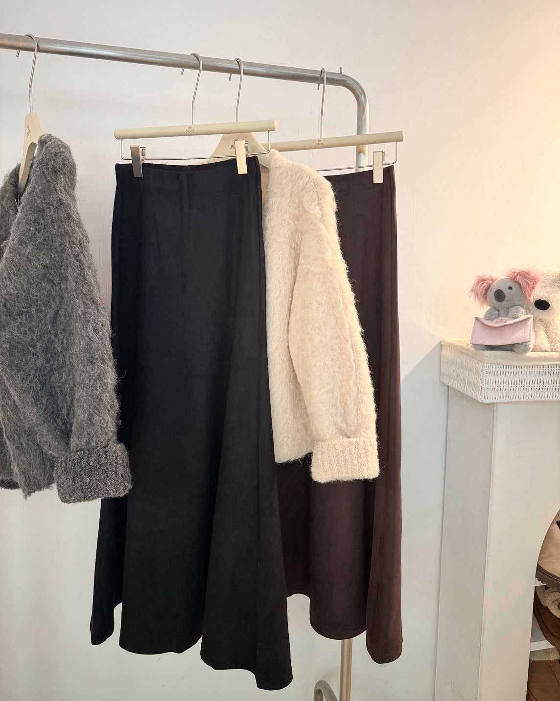 完美版型麂皮長裙