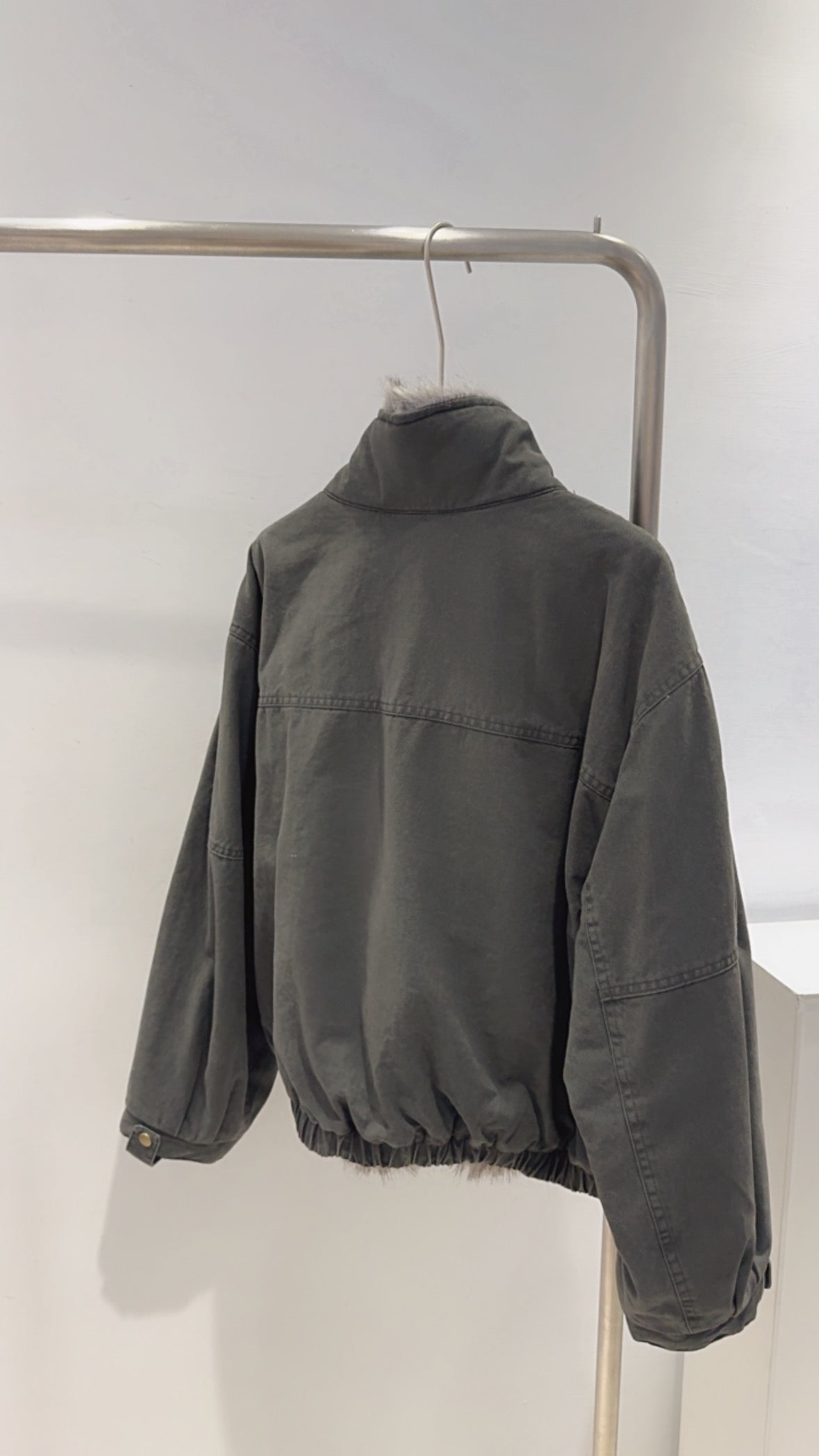 水洗牛仔派克服外套