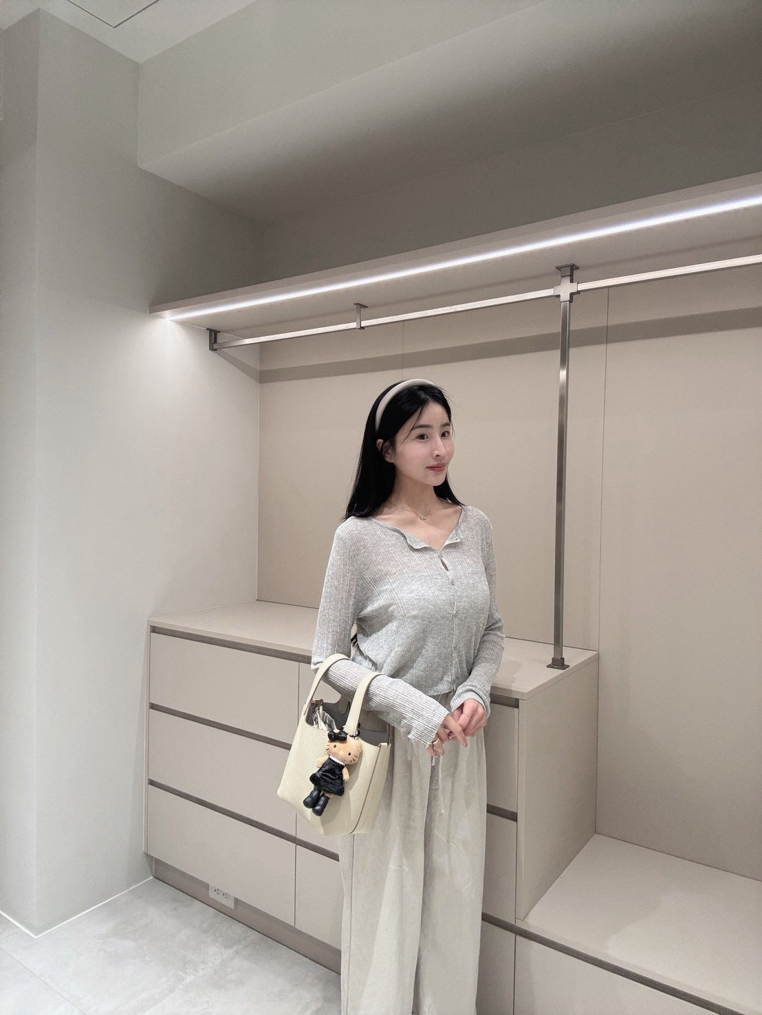 冰絲涼感排扣衫