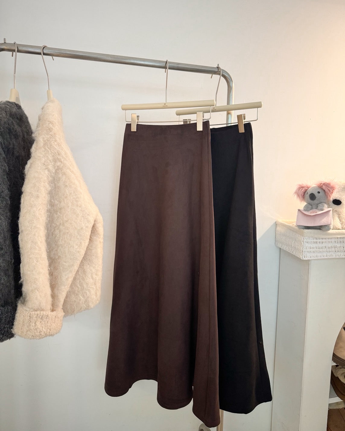 完美版型麂皮長裙