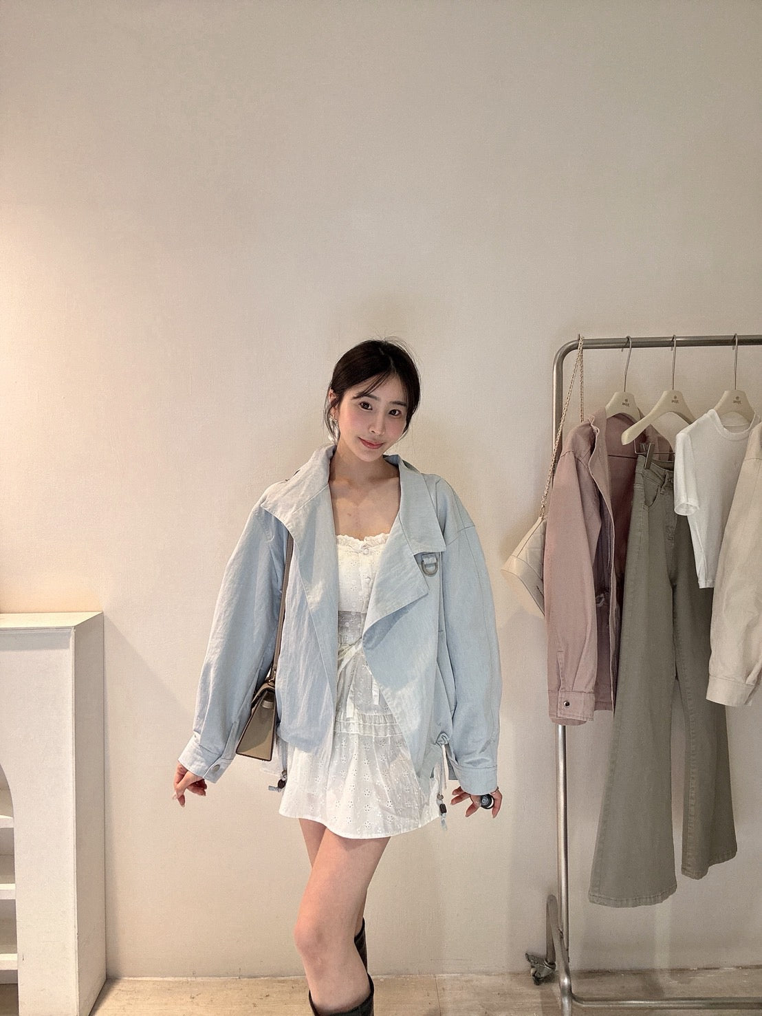 設計款翻領風衣