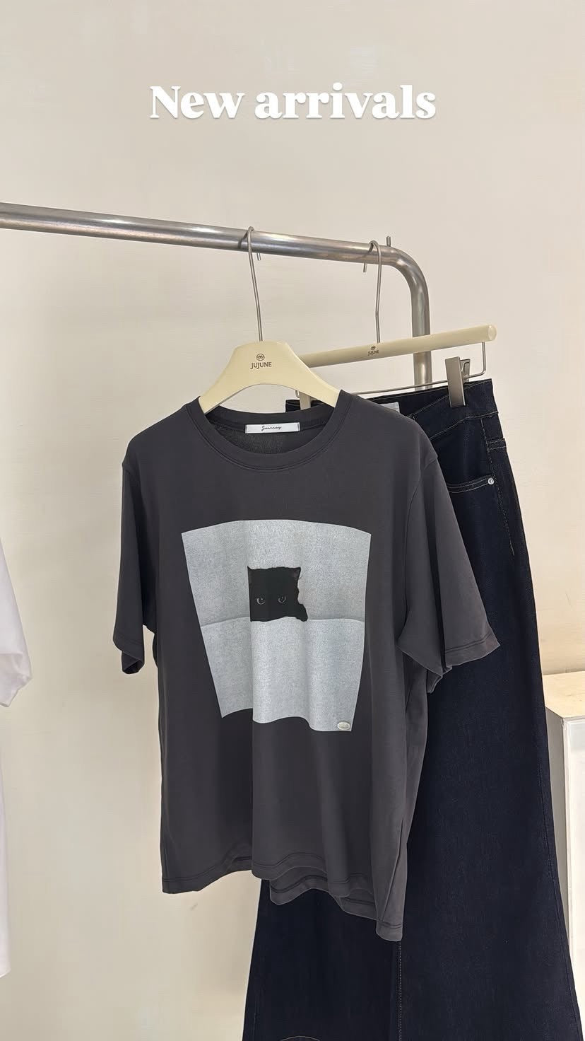 小黑貓涼感tee