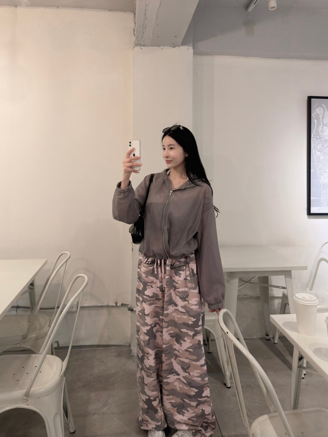 透膚感紗連帽外套