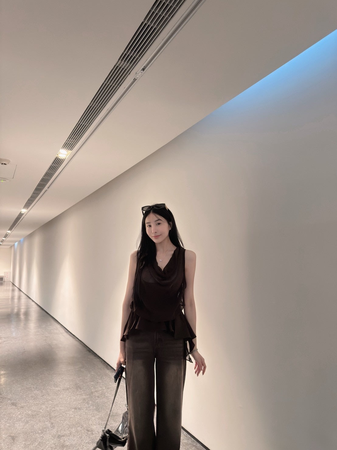 假兩件網紗背心