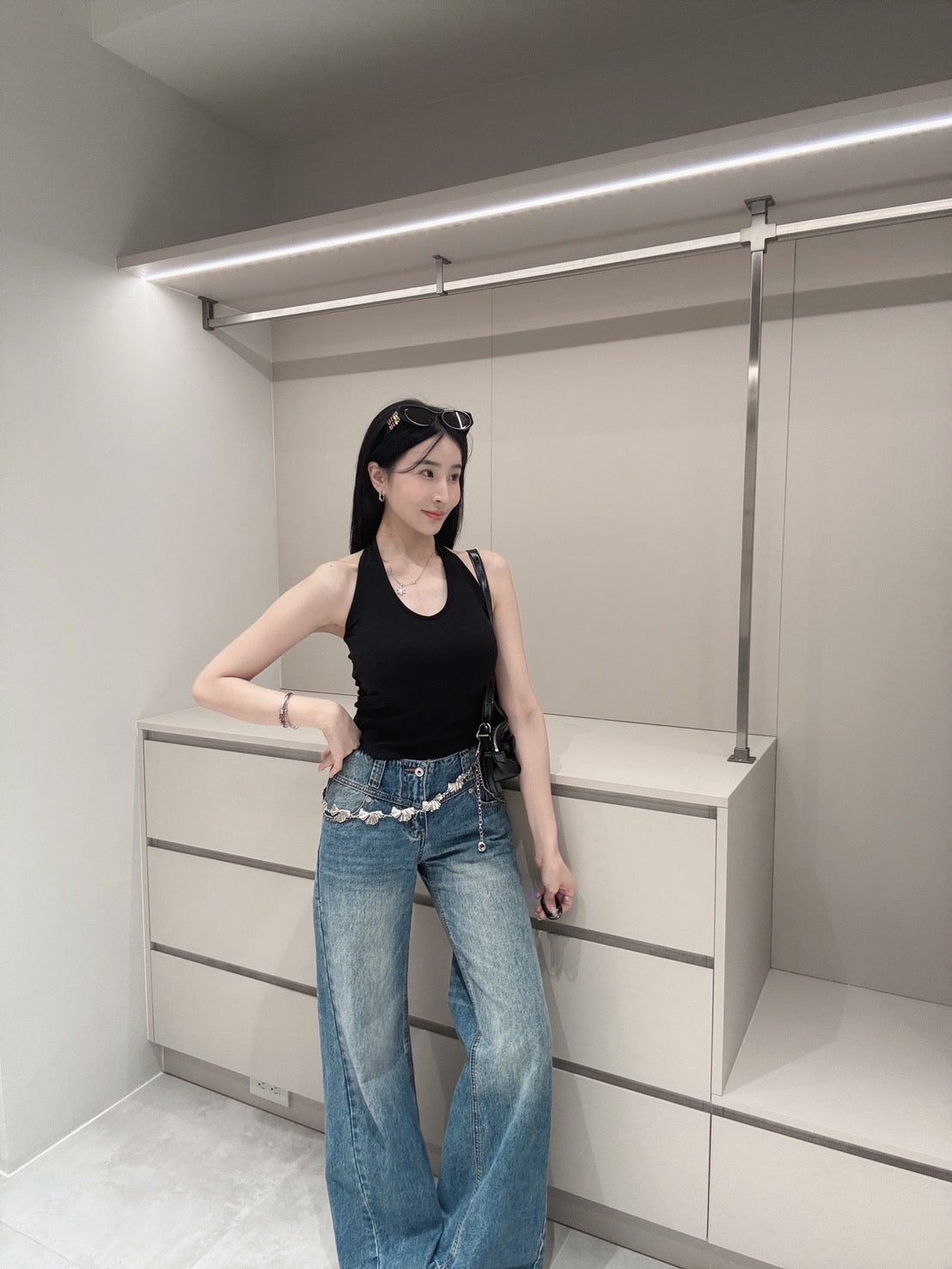 不跑杯繞脖美背心