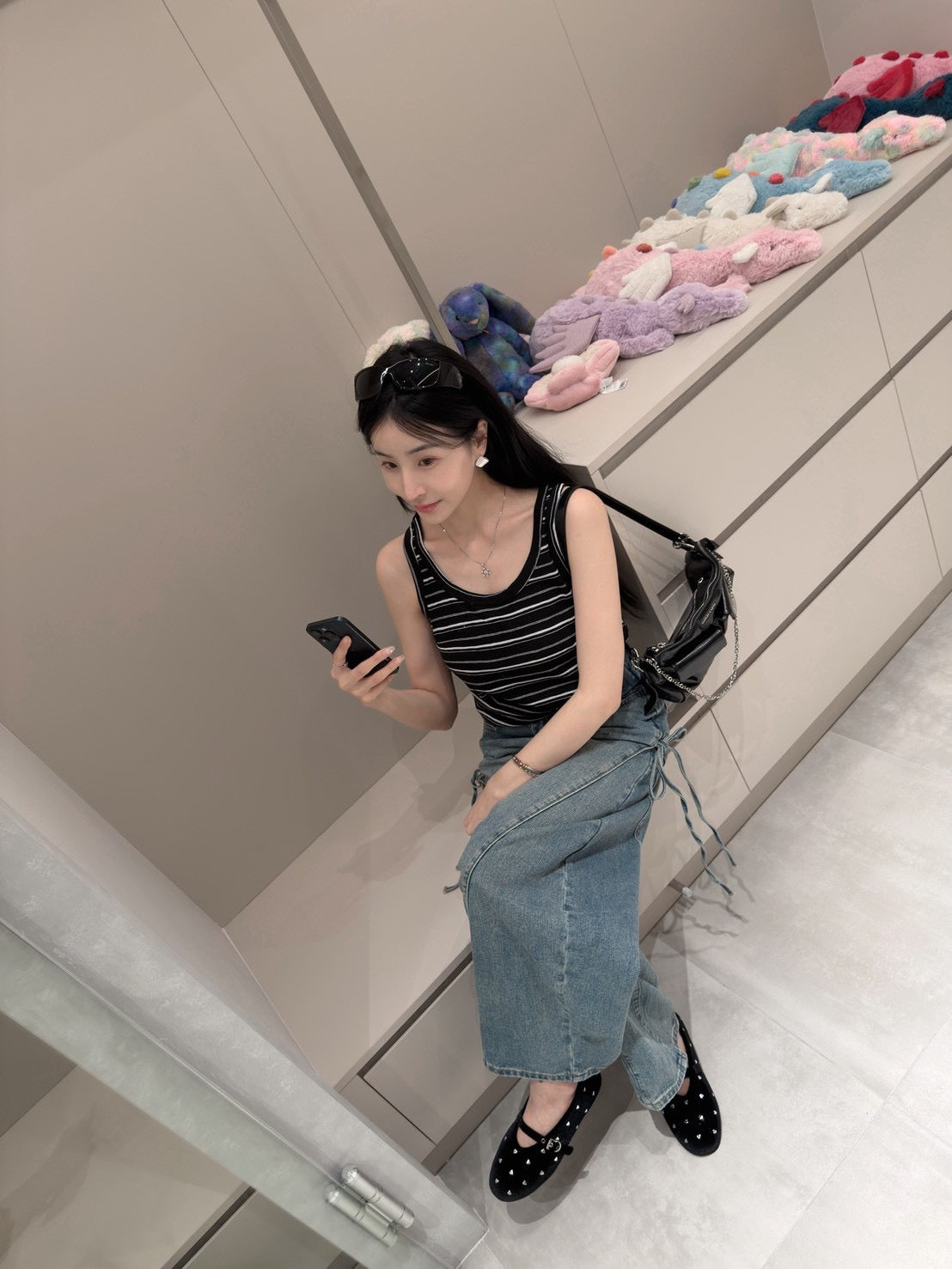 條紋涼感圓領背心