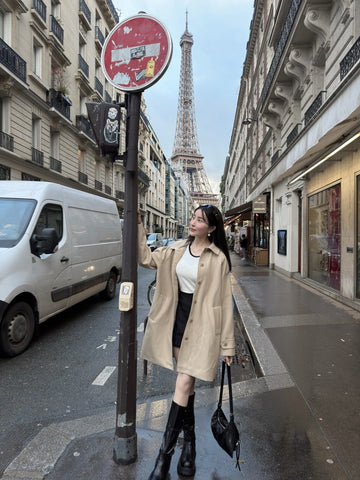 小香織紋風衣外套