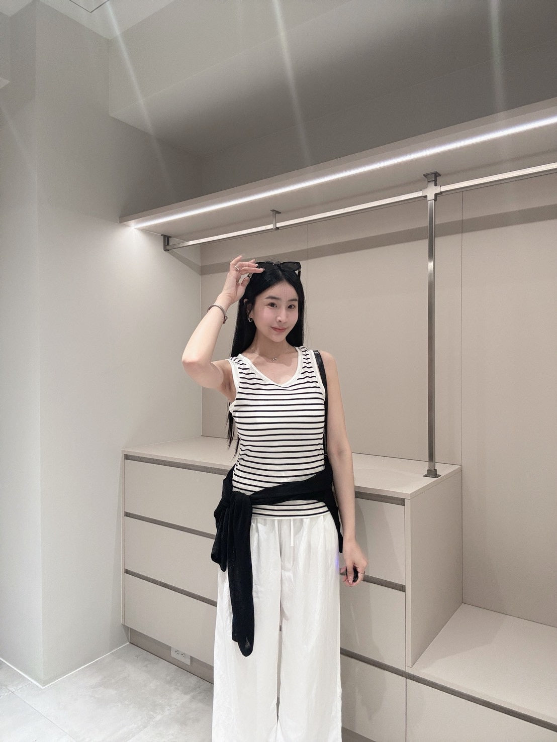 萊賽爾條紋背心