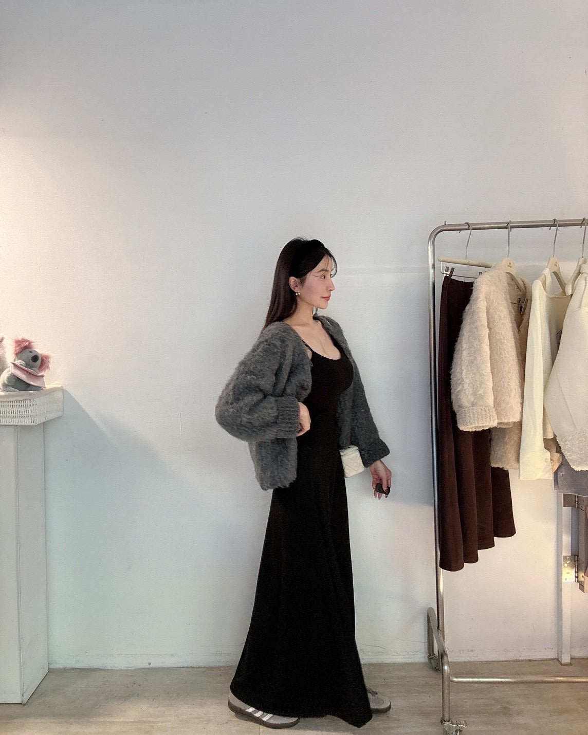 完美版型麂皮長裙