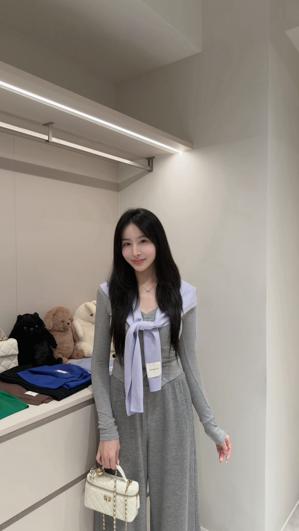排扣不跑杯坑紋上衣