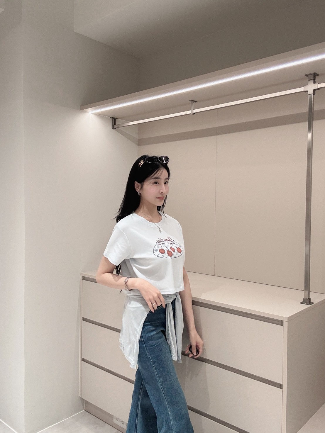 🍒小櫻桃彈力涼感短版上衣