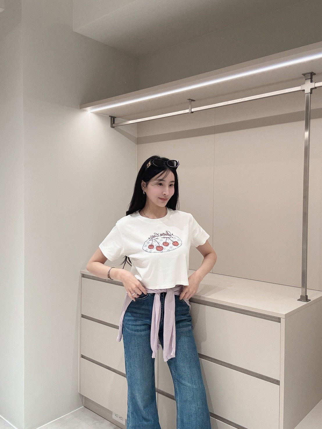 🍒小櫻桃彈力涼感短版上衣