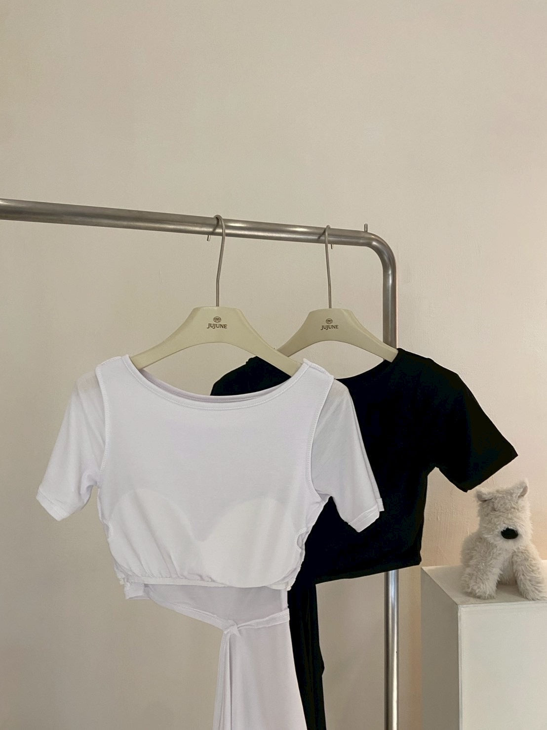 設計感波浪bra top