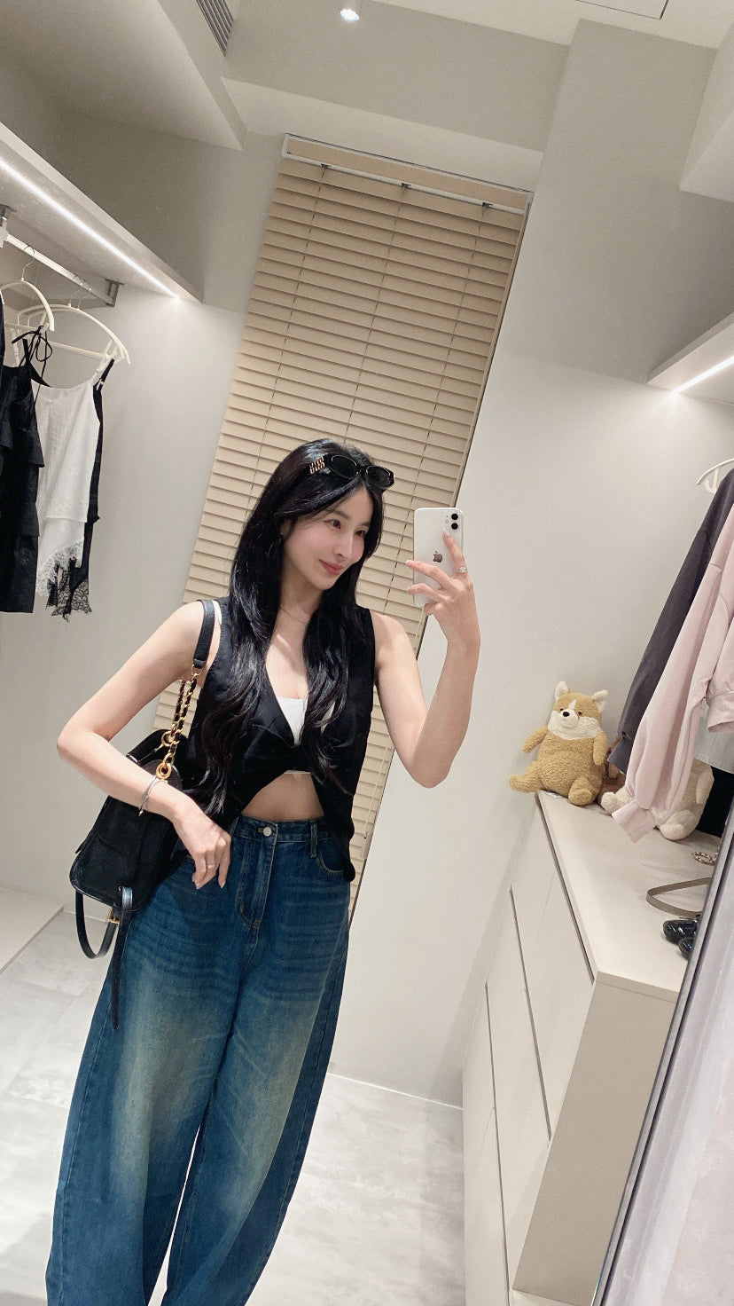 兩面穿扭結背心