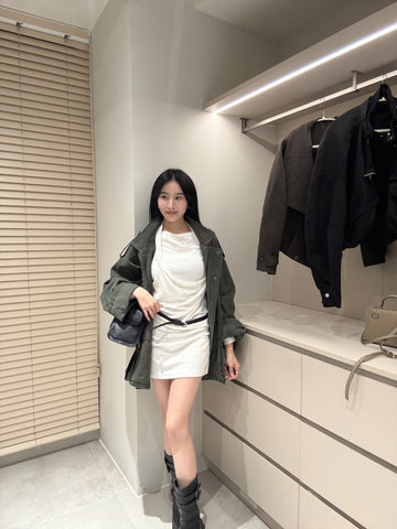 設計款假兩件短洋