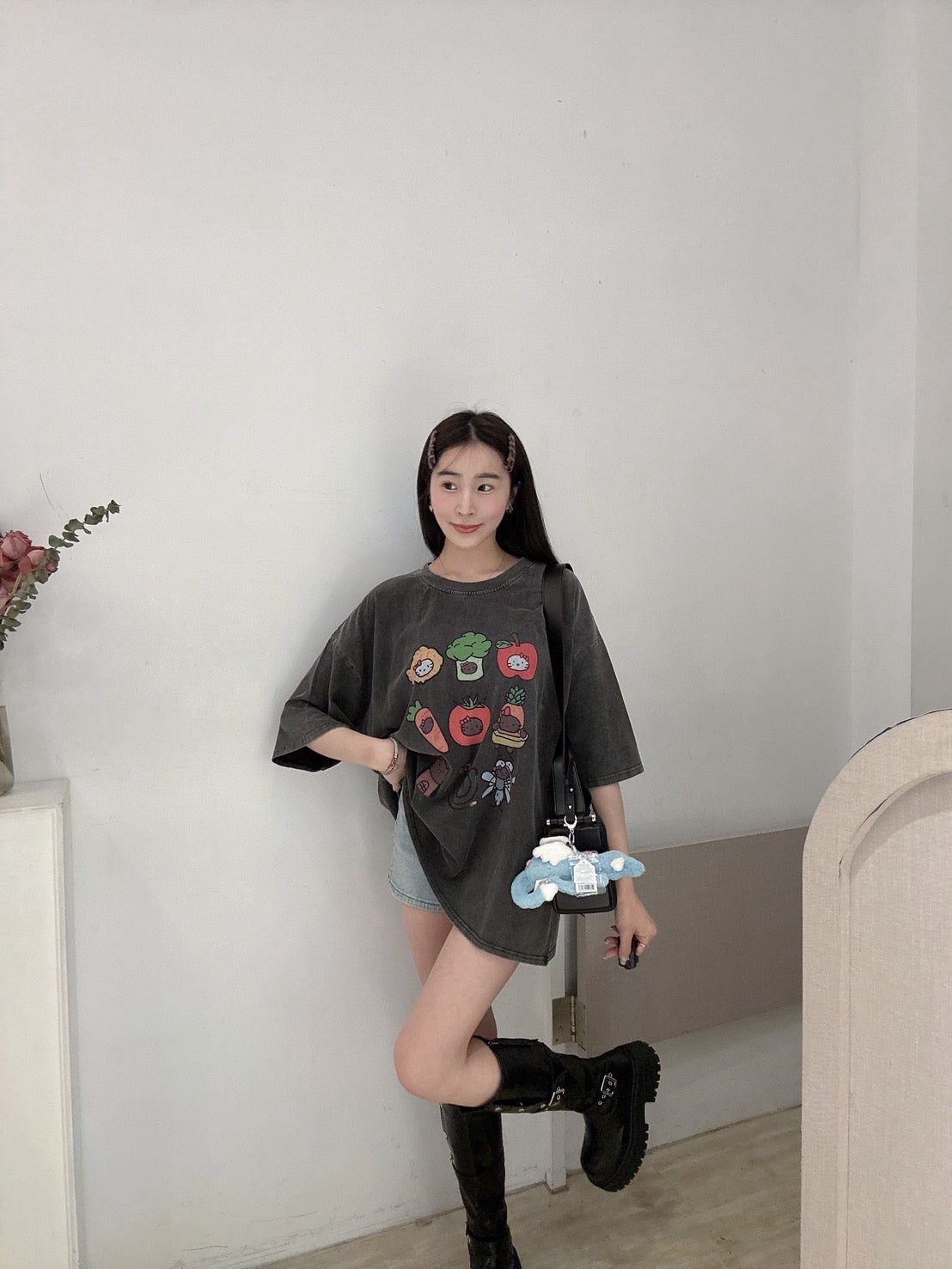 蔬菜🥬寬鬆水洗tee