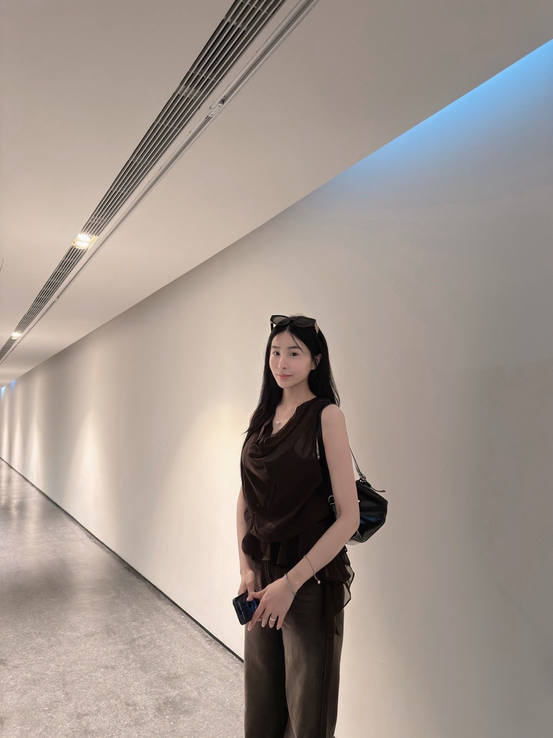 假兩件網紗背心