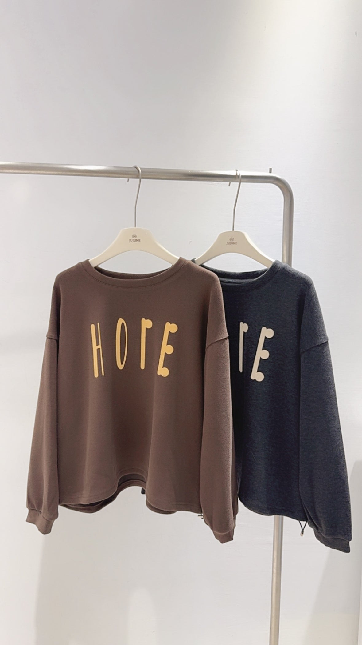 微短版刷絨衛衣