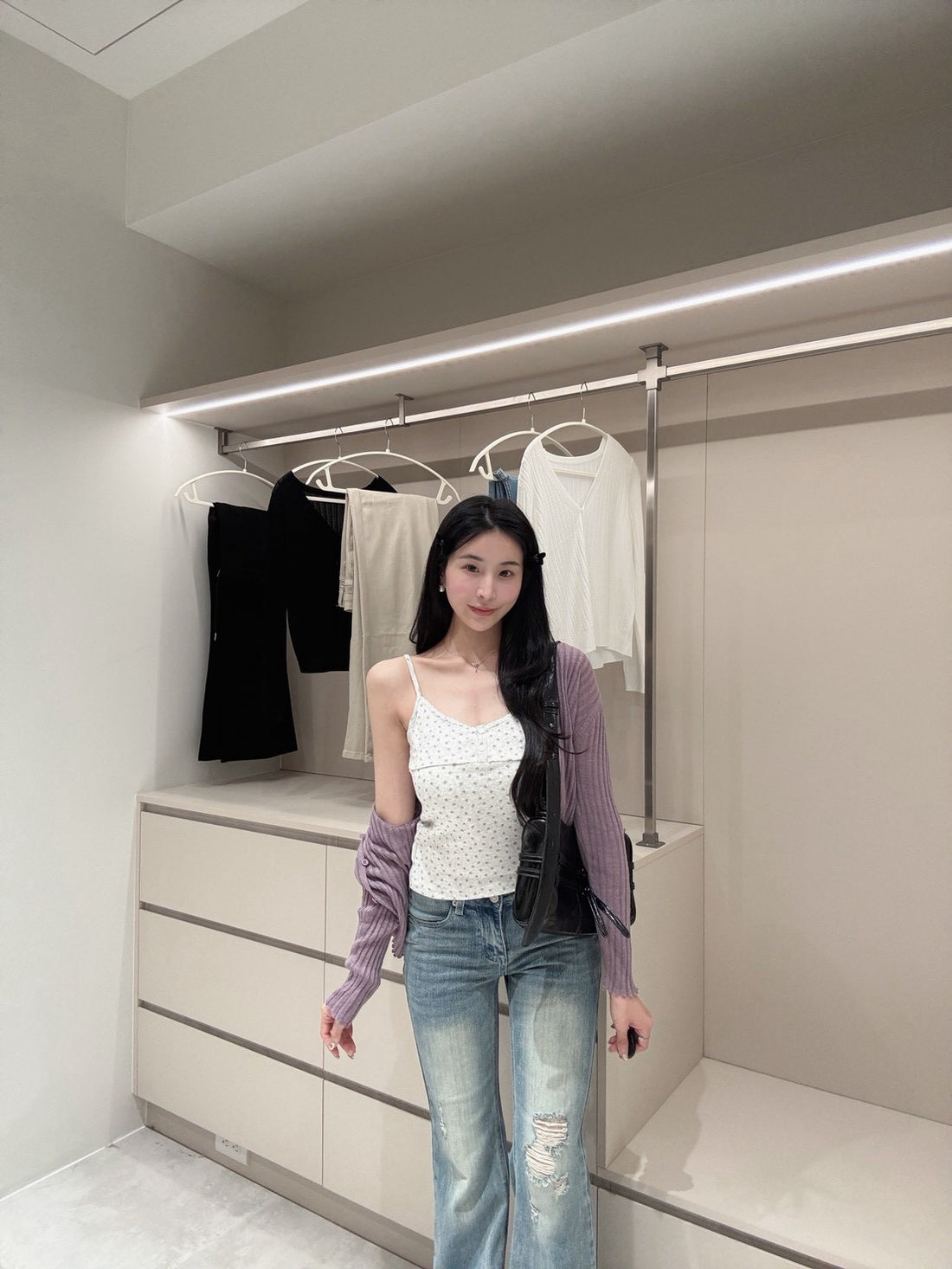 純欲風小碎花背心