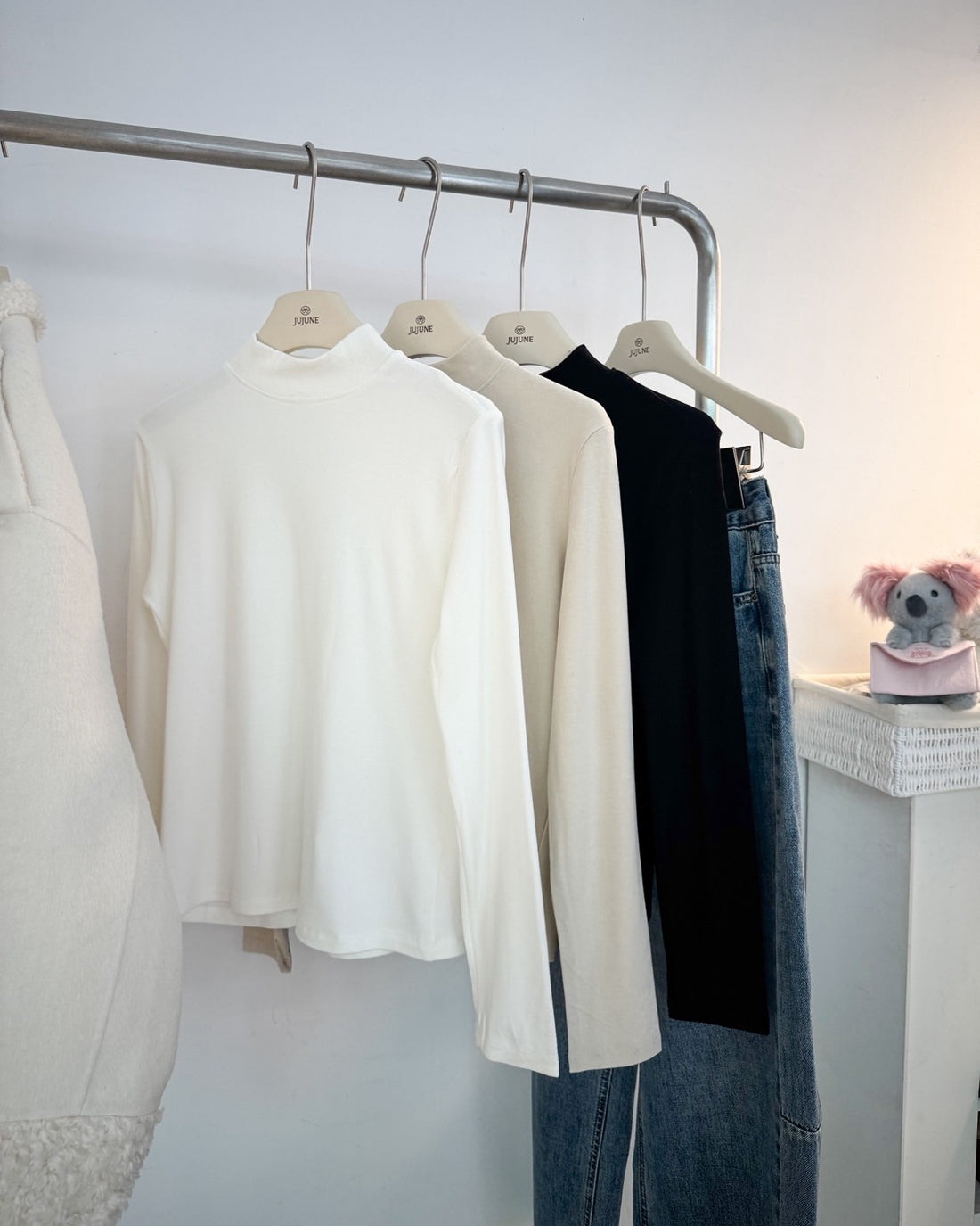 棉花糖內刷絨立領上衣