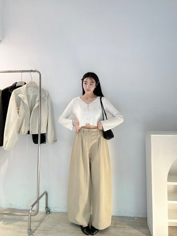 設計款高質感繭型褲