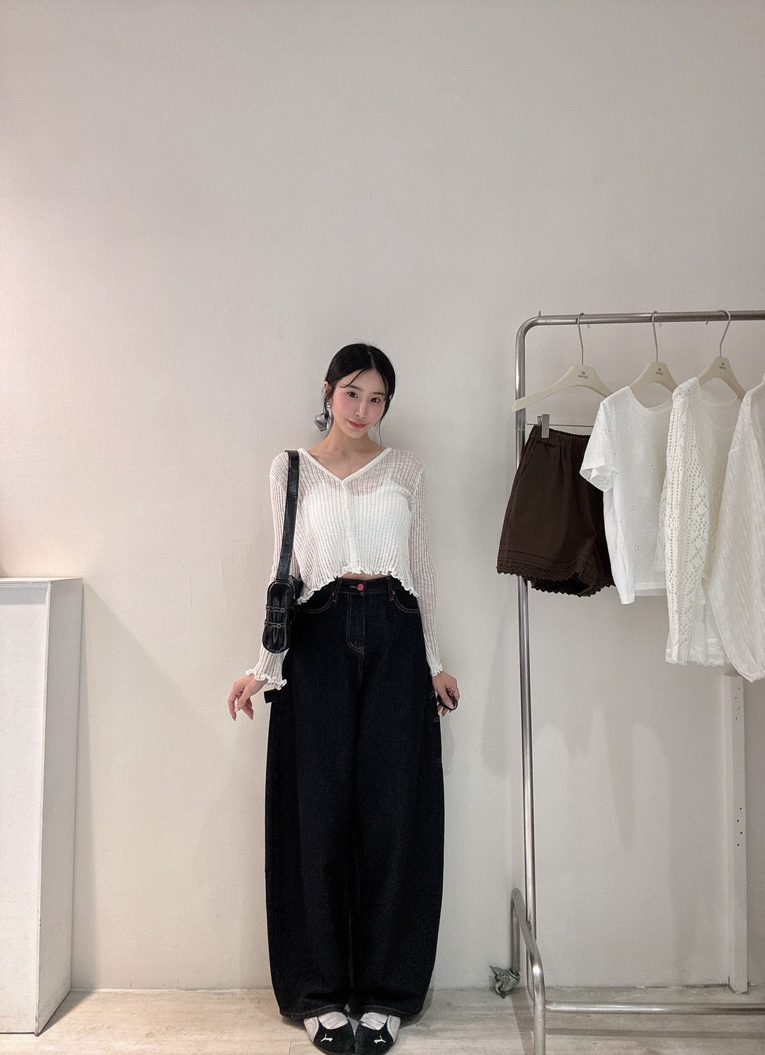 愛心口袋車線彎刀褲