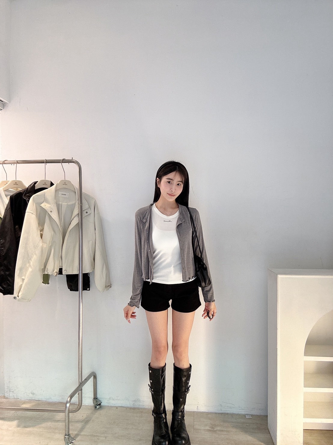 木耳邊彈力套裝