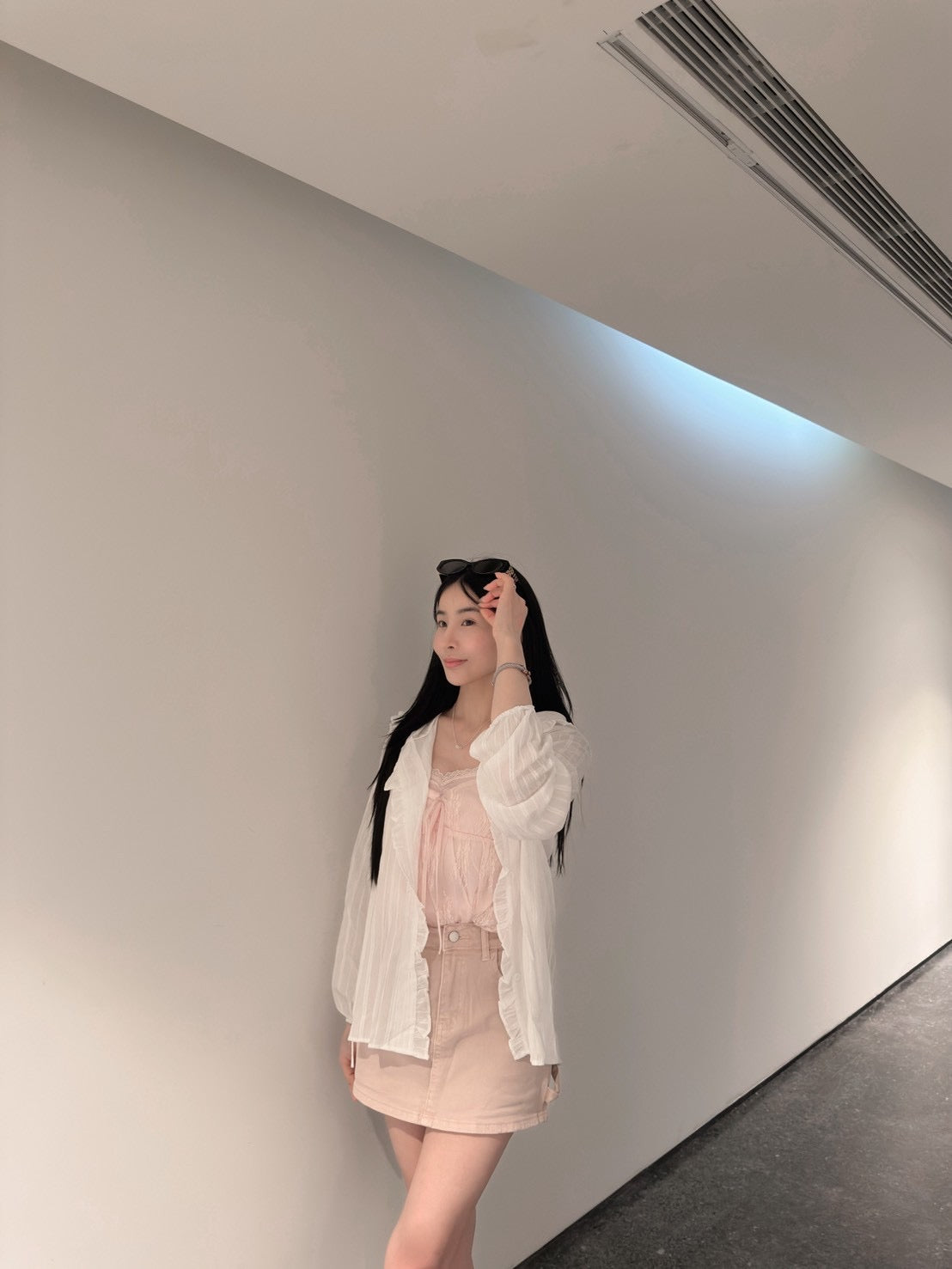 設計感荷葉連帽襯衫外套