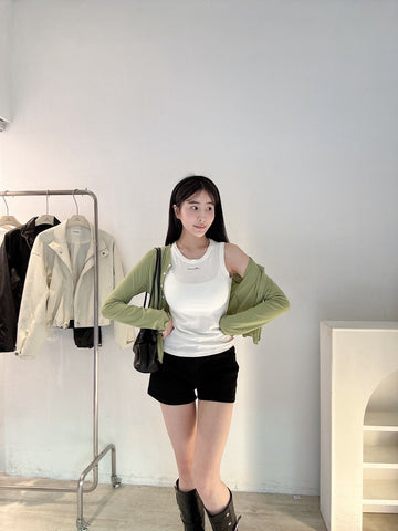 木耳邊彈力套裝